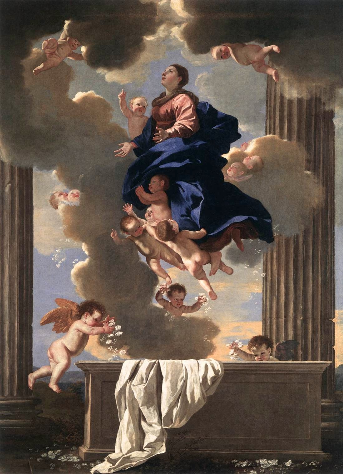 A Assunção de Nossa Senhora, elevada ao céu em corpo e alma.