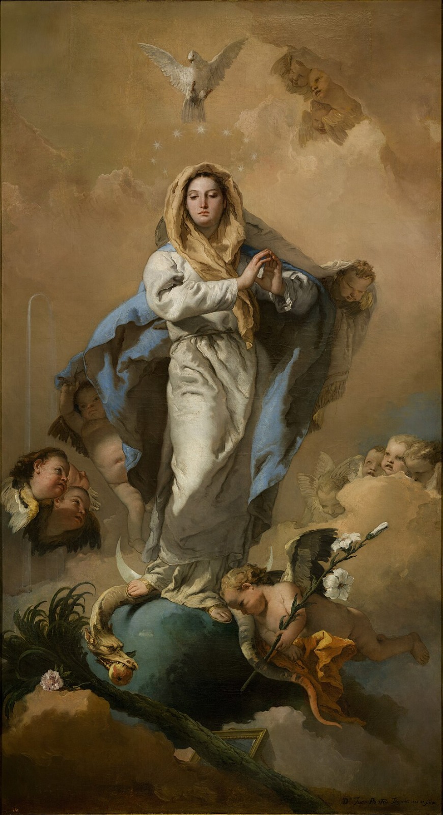 A Imaculada Conceição, de Tiepolo — Maria preservada do pecado original.